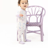 Angel Dear Angel Dear Zipper Romper - Floral Sea Creatures