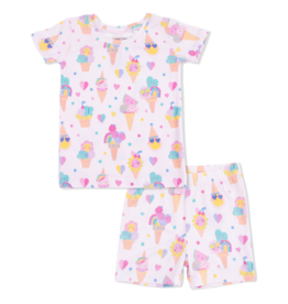 Angel Dear Angel Dear Loungewear Short Set - Ice Cream Fun Crew