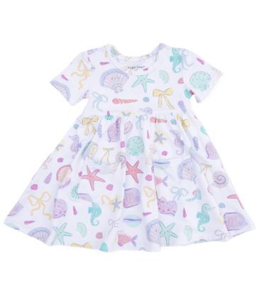 Angel Dear Angel Dear Twirly Dress & Cartwheel Short - Beach Days