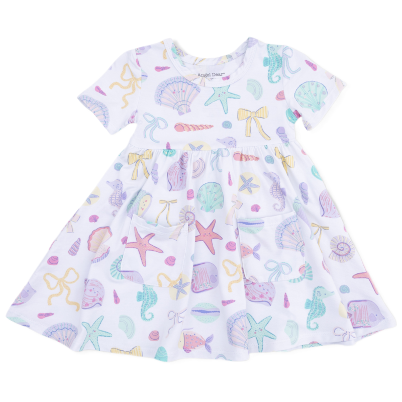 Angel Dear Angel Dear Twirly Dress & Cartwheel Short - Beach Days