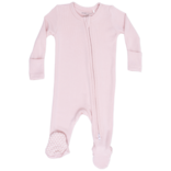 Angel Dear Angel Dear Zipper Footie - Solid Veiled Pink