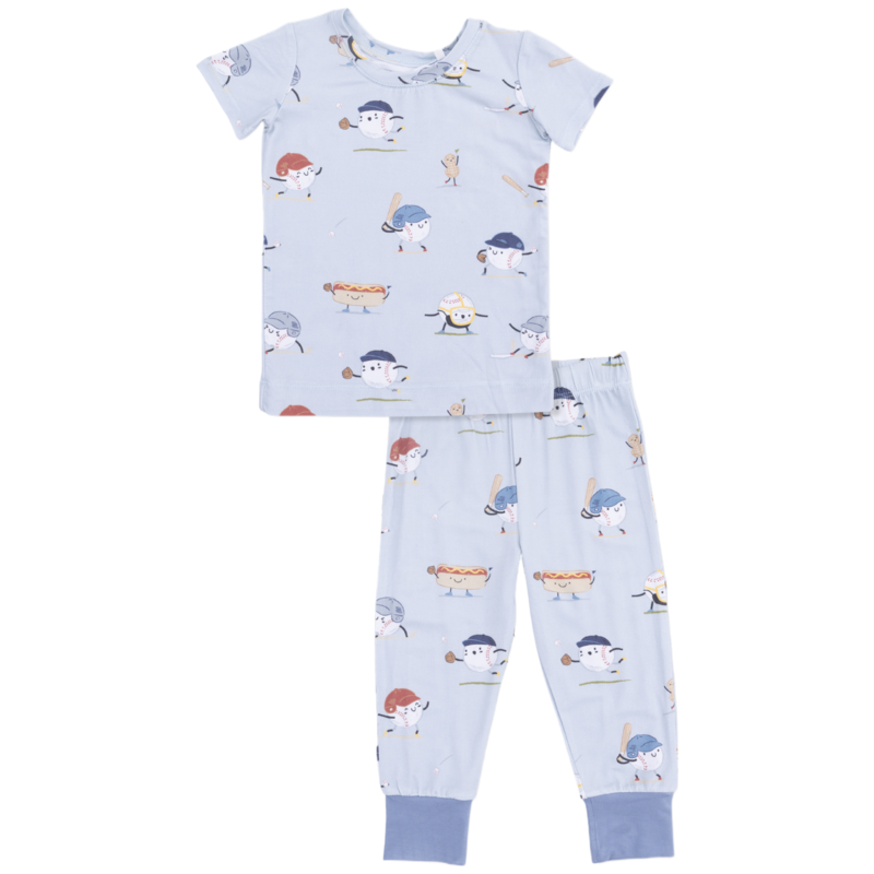 Angel Dear Angel Dear Loungewear Set - Baseballs Playing Baseball