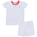 Angel Dear Angel Dear Loungewear Short Set - Baseball Stripe