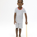 Angel Dear Angel Dear Loungewear Short Set - Baseball Stripe