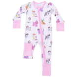 Angel Dear Angel Dear Zipper Romper - Fancy Dogs