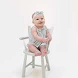 Angel Dear Angel Dear Bow Top & Ruffle Bloomer - Tiny Cherry Stripe