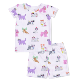 Angel Dear Angel Dear Loungewear Short Set - Fancy Dogs
