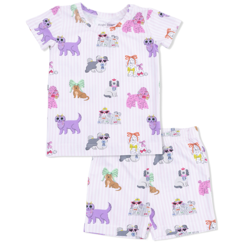 Angel Dear Angel Dear Loungewear Short Set - Fancy Dogs