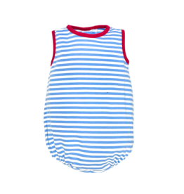 Zuccini Zuccini Dudley Bubble - Periwinkle Stripe/Red