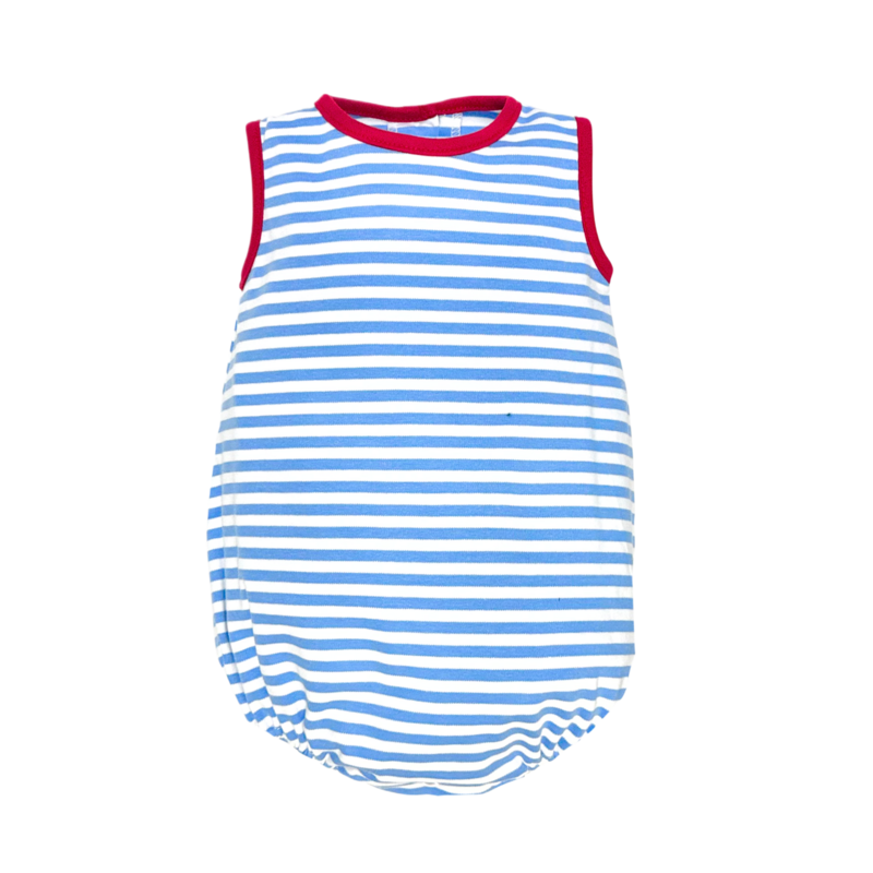 Zuccini Zuccini Dudley Bubble - Periwinkle Stripe/Red