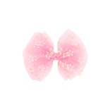 Wee Ones Wee Ones Medium Hot Pink Flower Tulle Bow