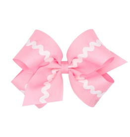 Wee Ones Wee Ones King Pearl Ric-Rac Trim Bow