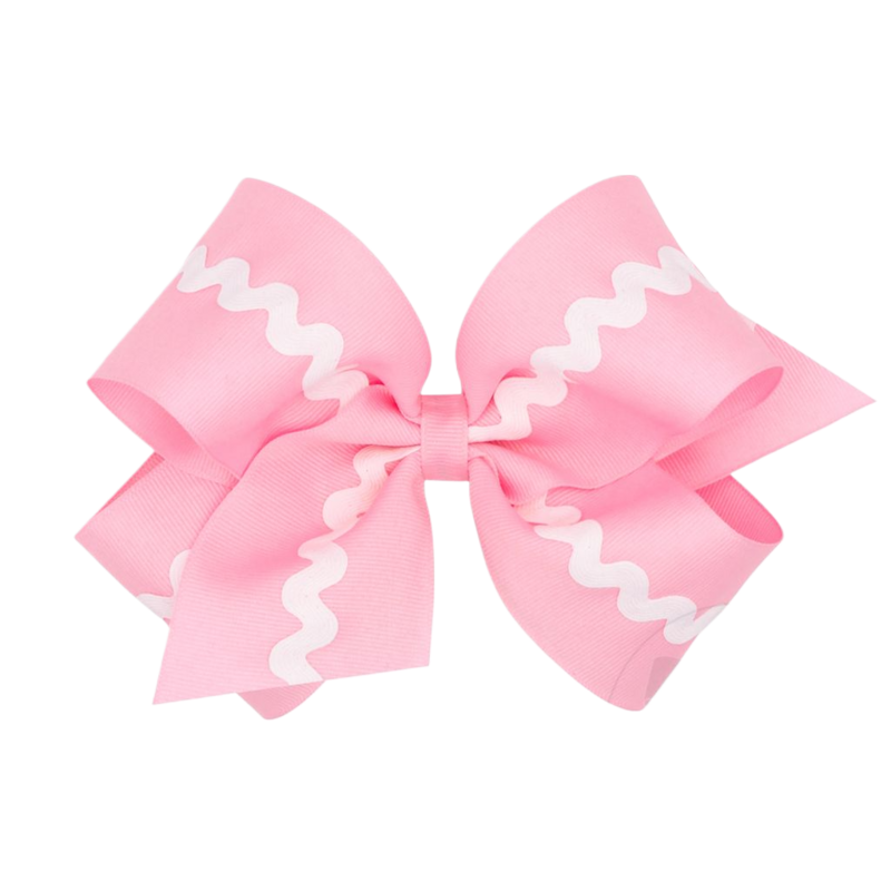 Wee Ones Wee Ones King Pearl Ric-Rac Trim Bow
