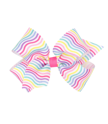 Wee Ones Wee Ones Medium Birthday Stripe Bow