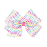 Wee Ones Wee Ones King Birthday Stripe Bow