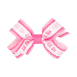 Wee Ones Wee Ones Mini Lil Sis Print Bow