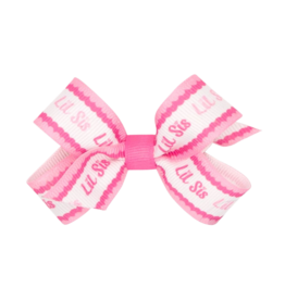 Wee Ones Wee Ones Mini Lil Sis Print Bow