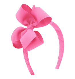 Wee Ones Wee Ones Medium Hot Pink Bow on Headband