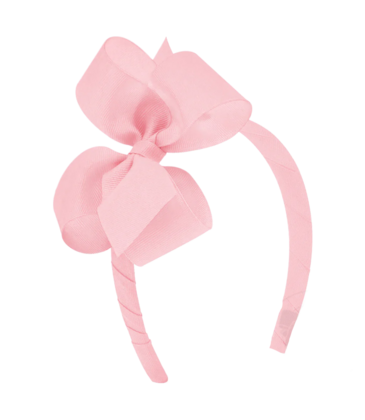 Wee Ones Wee Ones Medium Light Pink Bow on Headband