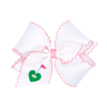 Wee Ones Wee Ones King Golf Green Emb Moonstitch Bow