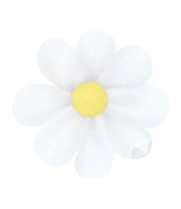 Wee Ones Wee Ones White w/ Light Yellow Petal Flower Hair Clip