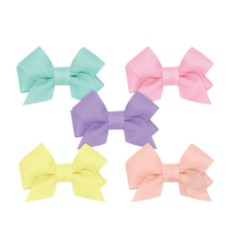 Wee Ones Wee Ones 5pk Tiny Bows New Aqua Multi Pack
