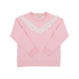 The Beaufort Bonnet Company TBBC Cassidy Comfy Crewneck - Sandpearl Pink/Worth Avenue White