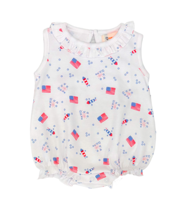 Luigi Luigi Flag & Fireworks Ruffle Bubble