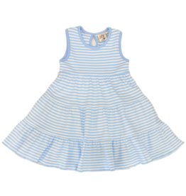Luigi Luigi Lt. Blue Tiered Dress