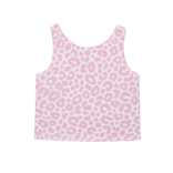 Belle Cher Belle Cher Pink Leopard Razorback Top
