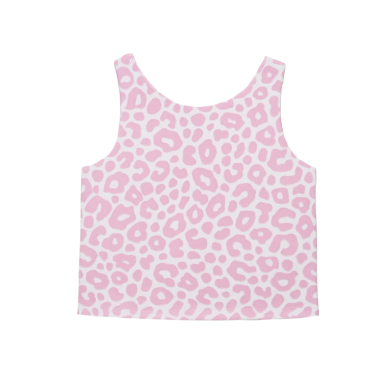 Belle Cher Belle Cher Pink Leopard Razorback Top
