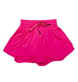 Belle Cher Belle Cher Neon Pink Butterfly Shorts