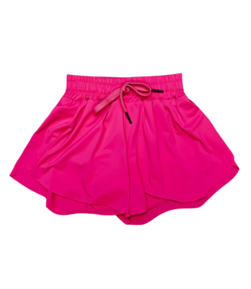 Belle Cher Belle Cher Neon Pink Butterfly Shorts
