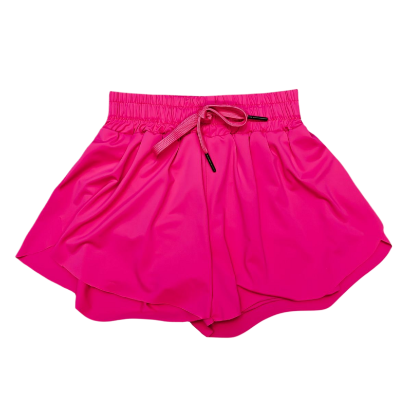Belle Cher Belle Cher Neon Pink Butterfly Shorts