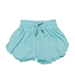 Belle Cher Belle Cher Light Blue Butterfly Shorts