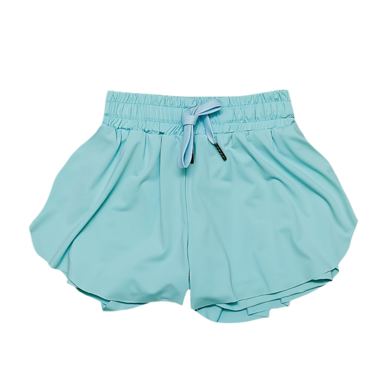Belle Cher Belle Cher Light Blue Butterfly Shorts