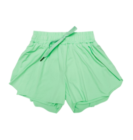 Belle Cher Belle Cher Neon Green Butterfly Shorts
