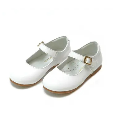 L'Amour Rebecca Special Occasion Flat - Pearlized White