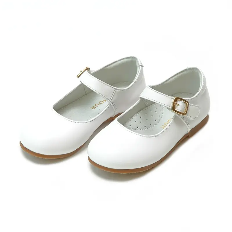 L'Amour Rebecca Special Occasion Flat - Pearlized White
