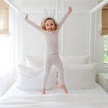 Lila + Hayes Lila + Hayes Grayson Pajama Set - Easter Bunnies Pink