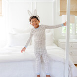 Lila + Hayes Lila + Hayes Grayson Pajama Set - Easter Bunnies Blue