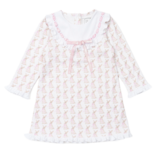 Lila + Hayes Lila + Hayes Emersyn Dress - Easter Bunnies Pink
