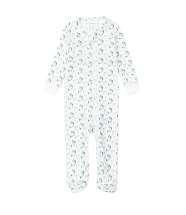 Lila + Hayes Lila + Hayes Parker Zipper Pajama - Jumping Trout