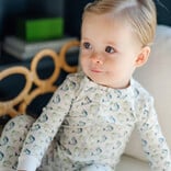 Lila + Hayes Lila + Hayes Parker Zipper Pajama - Jumping Trout