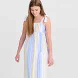 The Beaufort Bonnet Company TBBC Macie Midi Dress - SoBro Seersucker
