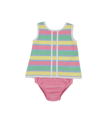 The Beaufort Bonnet Company TBBC Mary Simms Bloomer Set - Samford Stripe