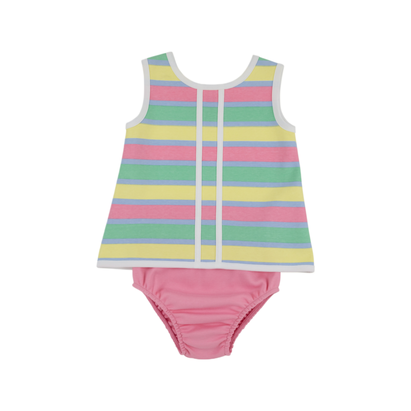 The Beaufort Bonnet Company TBBC Mary Simms Bloomer Set - Samford Stripe