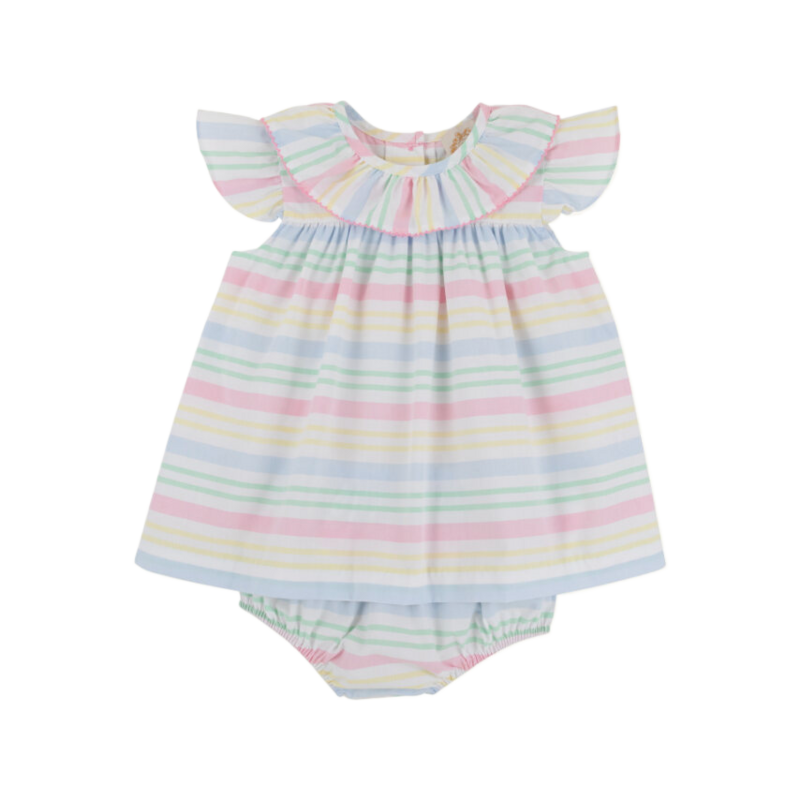The Beaufort Bonnet Company TBBC Dorothy Day Dress - San Antonio Stripe