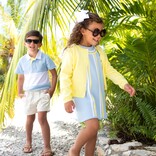 The Beaufort Bonnet Company TBBC Cambridge Cardigan - Lake Worth Yellow