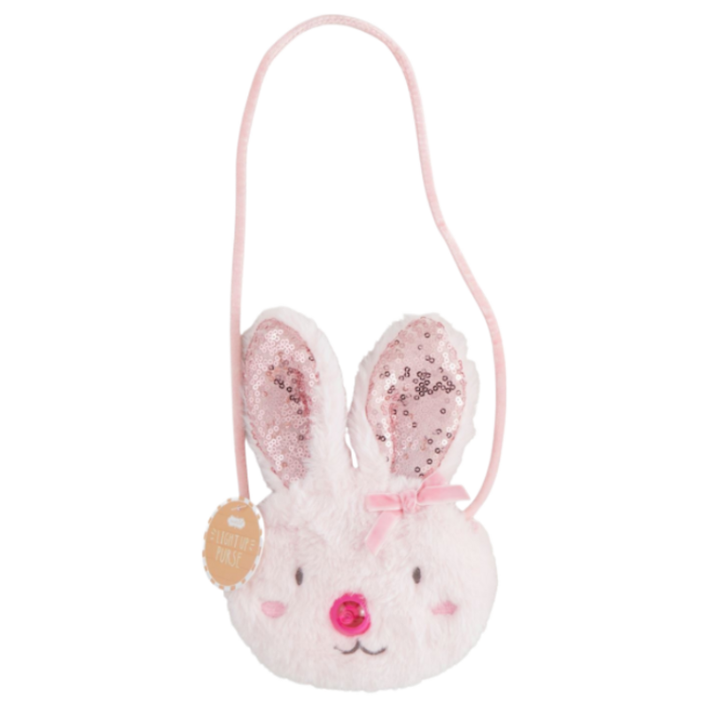 Mud Pie Mud Pie Pink Light Up Bunny Purse